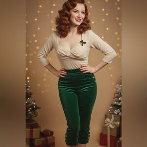 Unique Vintage Cream Textured Blouse